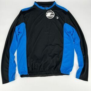NWT Tenn Men’s long sleeved cycling shirt large black &‎ blue top